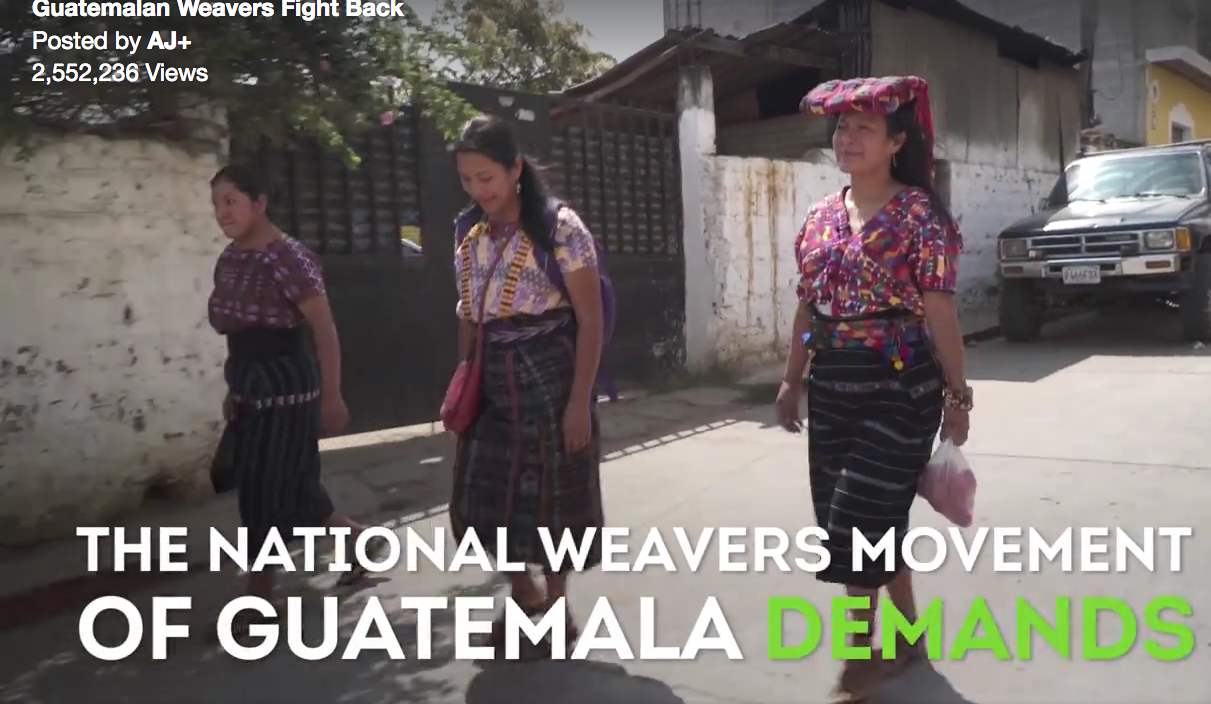 Guatemalan Mayan Weavers Fighting Protection