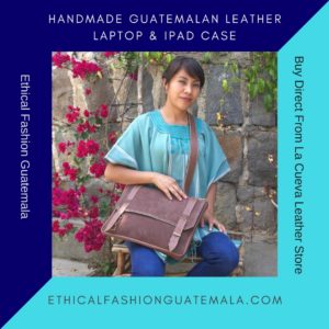 Guatemalan Handmade Leather Laptop Case