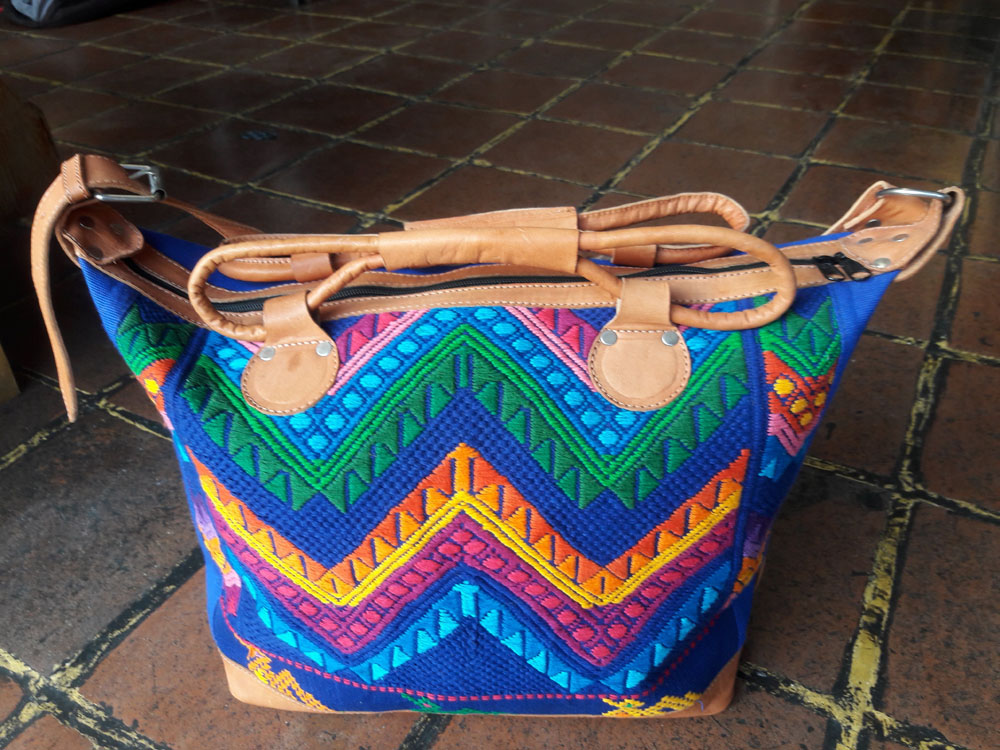 Guatemala Artisan Handmade Rainbow Colored Weekend Bag