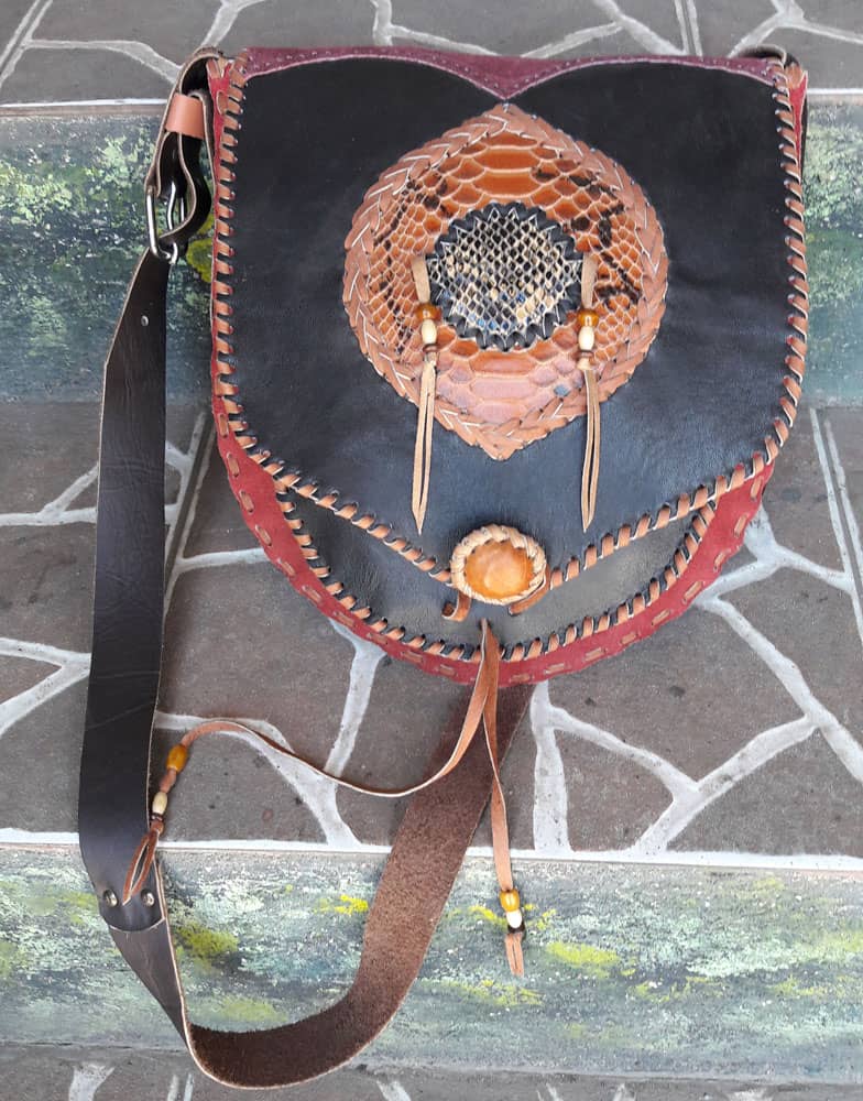 Handcrafted Leather Cross Body Bag