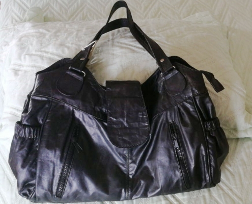 Black Leather Bag For Women