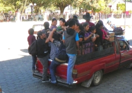 a pickup with a pensioner